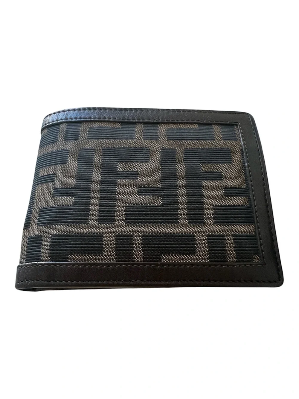 Fendi Zucca FF Logo Wallet Canvas